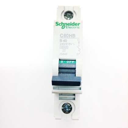 Schneider Electric C60HB 25848 B40 40A 40 Amp MCB Circuit Breaker Type B